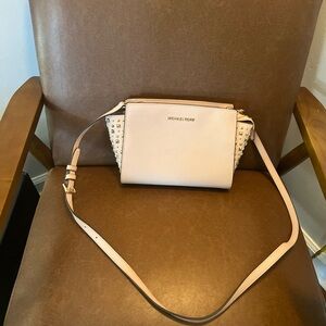 Michael kors pink and gold studded Selma bag